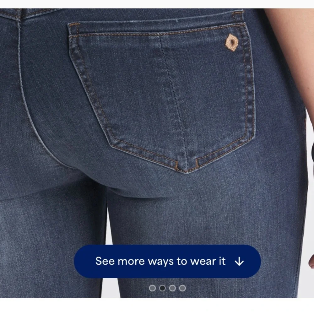 Democracy Dark Blue Bootcut Jeans - Picture 2 of 3